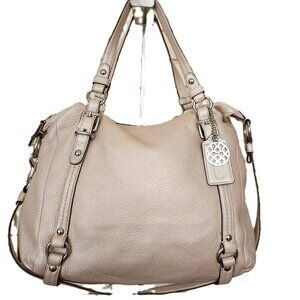 Euc Coach Alexadra Gold Leather Studded Shoulder Bag/Handbag